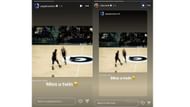Paige Bueckers and Nika Muhl's reactions to each other (Instagram/@paigebueckers, @nika.muhl)